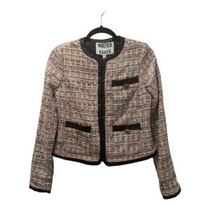 WALTER BAKER ~ Women's Tweed Max Jacket ~ Pink ~ Small S